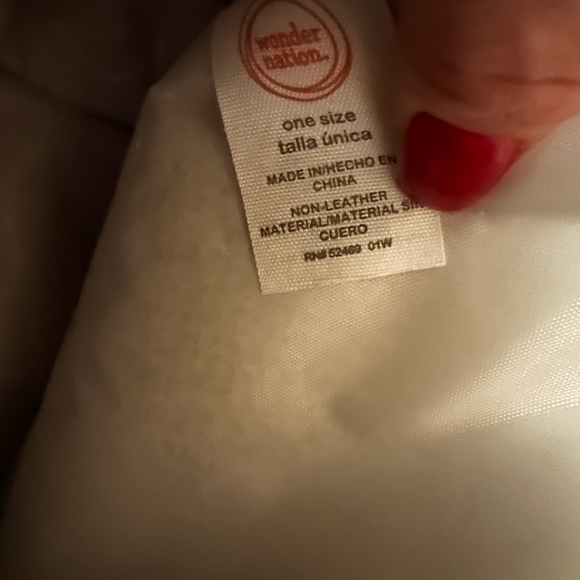 Iridescent girls back pack purse with embroidered stars and adjustable straps - Picture 3 of 3